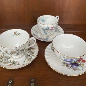 Aynsley, Royal Staffordshire and Royal Adderley vintage cup&saucer